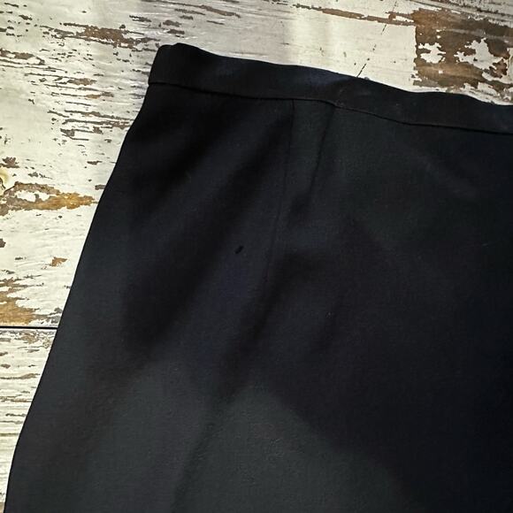 Escada Black 100% Pure New Wool Straight Pencil Skirt Size 42 or U.S. 12 - Picture 3 of 8